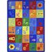 Simply Phonics 10 9 x 13 2 area rug in color Multi