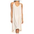 Roxy - Women's Sun Reflection Jersey Dress - Kleid Gr L weiß/beige