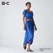 Women's Gathered Long Skirt | Blue | Medium | UNIQLO US