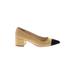 Zara Basic Heels: Tan Color Block Shoes - Women's Size 40
