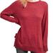 Anthropologie Tops | Anthropologie Post Mark Ruffled Long Sleeve Top | Color: Red | Size: Xs