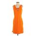 Lauren by Ralph Lauren Casual Dress - Shift: Orange Dresses - Women's Size X-Small