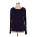 Under Armour Long Sleeve Top Purple Solid Scoop Neck Tops - Women's Size X-Large