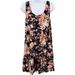 American Eagle Outfitters Dresses | American Eagle Outfitters Tiered Sleeveless Fit And Flare Swing Floral Dress | Color: Blue/Cream | Size: S