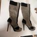 Jessica Simpson Shoes | Knee High Platform High Heel Boots - Very Comfortable | Color: Black/Gray | Size: 9.5