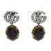 Gucci Jewelry | Gucci Double G Earrings Goldblack Hardwarecolor Stonerhinestones Women | Color: Black/Gold | Size: Os