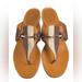 Gucci Shoes | Gucci Pelham (Horse-Bit) Accent Thong Sandals. Womens Us Size 9 | Color: Brown/Tan | Size: 9