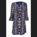 Jessica Simpson Dresses | Jessica Simpson Women's Printed Peasant Dress Nwot | Color: Blue/White | Size: 6
