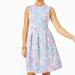 Lilly Pulitzer Dresses | Lilly Pulitzer Kinsey Dress Resort White L Nwt | Color: Blue/Pink | Size: L