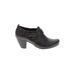 Baretraps Ankle Boots: Slip On Chunky Heel Classic Black Print Shoes - Women's Size 8 - Round Toe