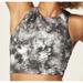 Athleta Intimates & Sleepwear | Athleta Conscious Crop Padded Tie Dye Sports Bra Workout Tank Xl | Color: Gray/White | Size: Xl