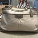 Coach Bags | Coach Purse With Two Handles | Color: Silver/Tan | Size: Os