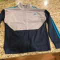 Adidas Jackets & Coats | Adidas Warm Up Jacket In Perfect Condition | Color: Blue/Gray | Size: Lb