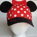 Disney Accessories | Disney Minnie Mouse Hat With Ears Size Adult Or Child | Color: Red/White | Size: Osg