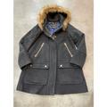 J. Crew Jackets & Coats | J. Crew Womens Black Stadium Parka Nello Gori Wool Fur Hood Lined Coat Size 6 | Color: Black | Size: 6