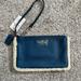 Coach Bags | Coach Leather Wristlet Nwt | Color: Blue | Size: Os