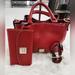 Dooney & Bourke Bags | Dooney & Bourke Pebble Grain Mini Barlow Leather Shoulder Bag + Wallet | Color: Gold/Red | Size: Os