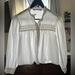 Zara Skirts | Kemeja Poplin Shirt With Guipure From Zara Semi-Used | Color: White | Size: S