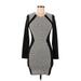 Divided by H&M Casual Dress - Bodycon: Black Tweed Dresses - Women's Size 6