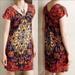 Anthropologie Dresses | Anthropologie Maeve Medallion Floral Mini Red Print Dress | Color: Blue/Red | Size: M