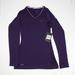 Nike Tops | Brand New Nike Pro Shirt Women's Xs Pullover V Neck Long Sleeve Purple Color | Color: Purple | Size: Xs