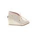 Mad Love Wedges: Ivory Solid Shoes - Women's Size 10 - Round Toe