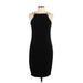 Bisou Bisou Cocktail Dress - Midi: Black Solid Dresses - Women's Size 10