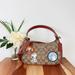 Coach Bags | Nwt Coach X Peanuts Teri Shoulder Bag In Signature Canvas With Patches | Color: Brown/Red | Size: Os