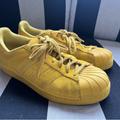 Adidas Shoes | Adidas Superstar: Yellow Suede: Size 10(Us) Men | Color: Yellow | Size: 10