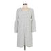 Calvin Klein Casual Dress - Shift: White Stripes Dresses - Women's Size Medium