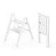 2 Step Ladder, Folding Ladders with Anti-Slip Pedal, Portable Lightweight Stepladder, Aluminum Step Stool for Indoor & Outdoor 300lbs - White
