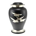 Cherished Urns Going Home Black & Nickel Matt Adult Cremation Urn for Ashes