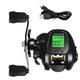 SETLNORA Electronic Baitcasting Fishing Reel LED Screen High Speed 7.2:1 10Kg Saltwater Waterproof Cast Drum Wheel Casting Easy to Use -Right