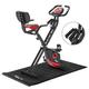 KM Fit 2in1 Exercise Bike with LCD Display | Folding Exercise Bike | Home Trainer 16 Resistance Levels | Hand Heart Rate Sensors | Incl. Floor Mat and Cell Phone Holder