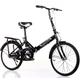UJKDDDCC Folding Bike Foldable Bicycle Lightweight Portable Folding City Bicycle High Carbon Steel Mountain Bicycle for Adult Men Women
