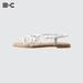 Women's Narrow Strap Sandals | Off White | Large | UNIQLO US