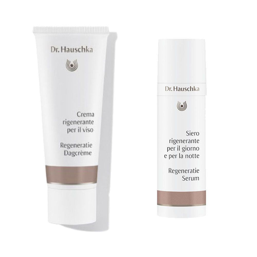 Dr. Hauschka Set Crema Rigenerante per il Viso + Siero Giorno e la Not