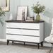 6-Drawer Wood Double Dresser with Wide Drawers