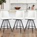 26" Upholstered Counter Height Swivel Bar Stools with Metal Frame - 38.2"H x 17.7"W x 19.1"D