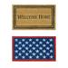 Rubber-Cal "American Family Door Mats" - 2 Coco Doormats - 18" x 30"