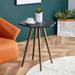 Modern Minimalism Faux Marble End&Side Table, Small Accent Coffee Table, Hexagon Nightstand， MDF Tabletop, Metal Legs