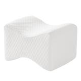 Gracie Mills Brittany Solid Contour Memory Foam Knee Pillow - White