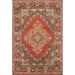 Sarouk Persian Rug Handmade Wool Carpet - 4'2" x 6'6"