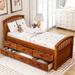 Twin Platform Bed, Twin Size Daybed w/6 Drawers, Wood Storage Bedframe