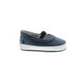 Ralph Lauren Dress Shoes: Slip On Platform Casual Blue Print Shoes - Kids Girl's Size 2
