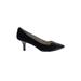 Anne Klein Heels: Slip-on Kitten Heel Classic Black Print Shoes - Women's Size 9 - Pointed Toe