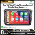 GRANDnavi – autoradio Android 2 Din lecteur multimédia pour VW Volkswagen Golf 5 POLO PASSAT B6 CC