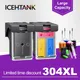 ICEHTANK-Cartouche d'encre de remplacement pour HP 304XL pour Gardens 304 Deskjet 3755 3758 Envy