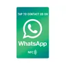 Whatsapp-Carte NDavid en PVC Lien Rapide Taille Standard Tap to Contact