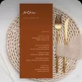 Carte de menu en papier personnalisée fournitures de mariage et de fête carte de remerciement